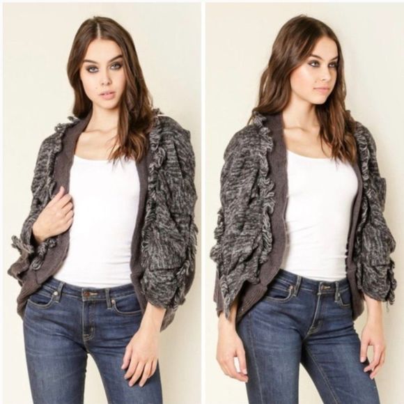 WOW couture Sweaters - NWT, WOW Couture Shades of Grey Wool Cardigan - S & M Available
